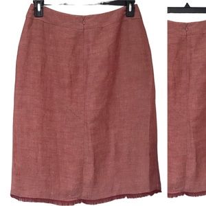 Anne Klein Linen Blend Skirt Size 8